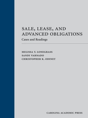 cover image of Sale, Lease, and Advanced Obligations